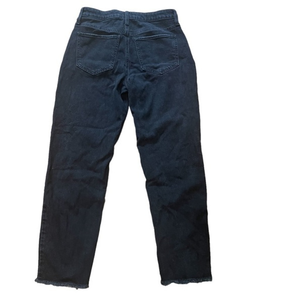 SO Juniors Black High Rise Distressed Mom Jeans. Ankle‎ Size 5 Waist 27 - Picture 6 of 10